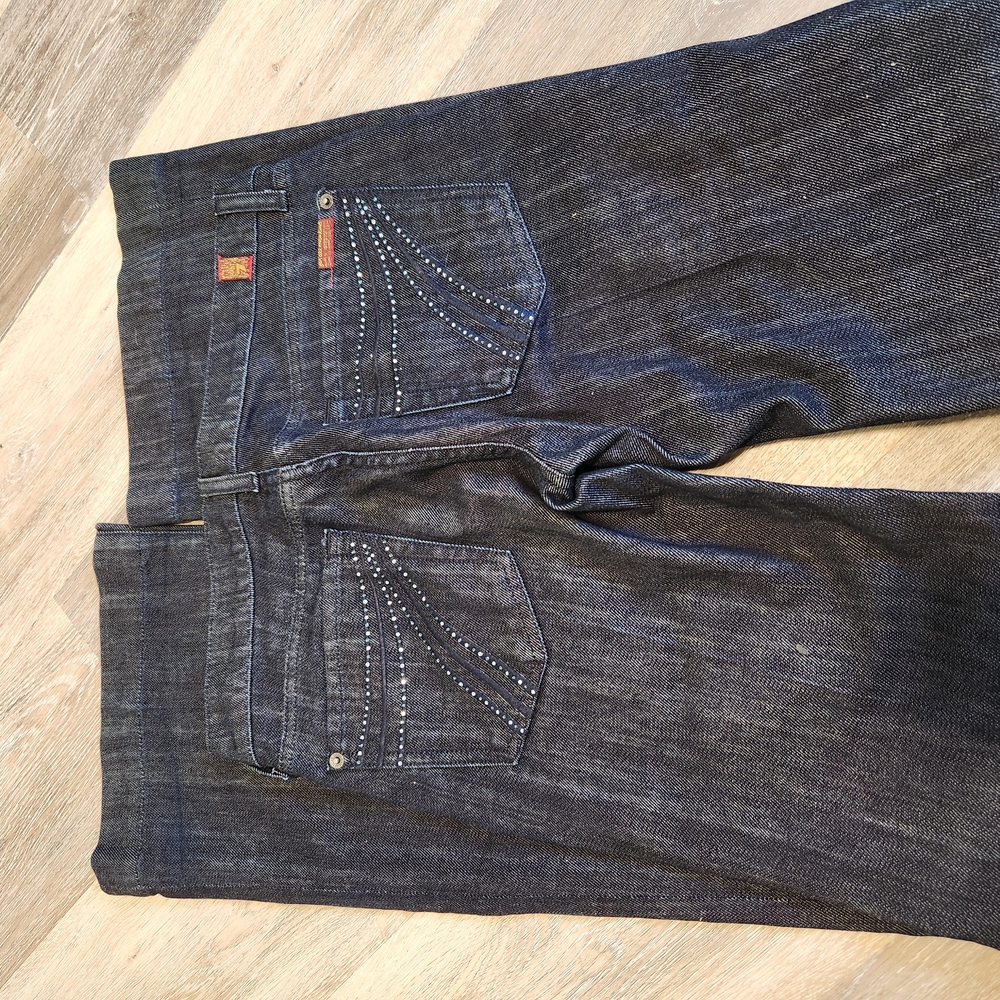 Like new 7 For All Mankind Jeans Long Tall Embellished Pockets